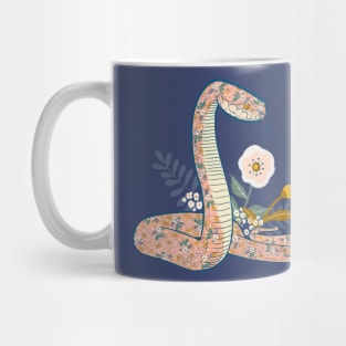 Floral snake Mug